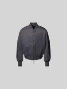 Wood Wood Bomberjacke mit Zweiwege-Reißverschluss in Mittelgrau, Größe...