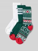 adidas Sportswear Socken mit Label-Print im 3er-Pack in Gruen, Größe 3...