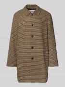 REVIEW Relaxed Fit Mantel mit Umlegekragen in Hellbraun, Größe XS