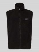 REVIEW Fleeceweste mit Stehkragen und Eingrifftaschen in Black, Größe ...