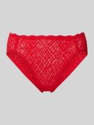 Sloggi Slim Fit Slip in semitransparentem Design Modell 'Bliss' in Rot...