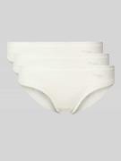 Sloggi Slip mit Häkelspitze Modell 'GO Crush' im 3er-Pack in Offwhite,...