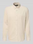 Marc O'Polo Regular Fit Freizeithemd aus reiner Baumwolle in Beige, Gr...