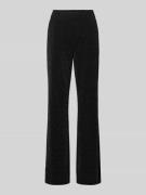 Christian Berg Woman Flared Stoffhose mit elastischem Bund in Black, G...