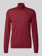 BOSS Regular Fit Rollkragenpullover aus reiner Schurwolle Modell 'MUSS...