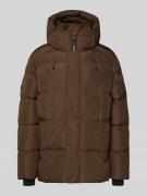 Superdry Steppjacke mit Kapuze in Khaki, Größe L