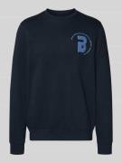 Blend Sweatshirt mit Label-Detail Modell 'FLORIAN' in Dunkelblau, Größ...