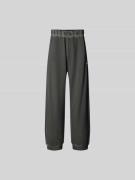 Diesel Sweathose mit elastischem Bund in Anthrazit, Größe M