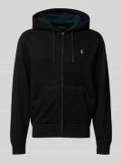 Polo Ralph Lauren Sweatjacke mit Kapuze in Black, Größe L