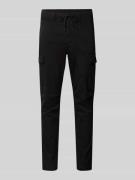 Polo Ralph Lauren Cargohose mit elastischem Bund in Black, Größe 30/32