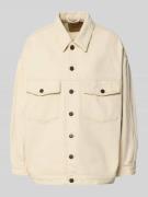 American Vintage Jeansjacke mit Brusttaschen Modell 'SNOPDOG' in Ecru ...