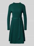Apricot Kleid aus Viskose-Mix in Strick-Optik in Dunkelgruen, Größe XX...