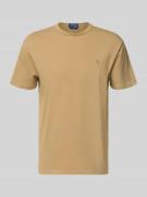 Polo Ralph Lauren Classic Fit T-Shirt mit Label-Stitching in Camel, Gr...