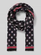 Marc Cain Schal aus reiner Wolle in Black, Größe 1