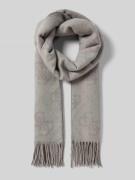 Guess Schal mit Ausfransungen in Mittelgrau, Größe 1