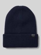 Barts Mütze mit Umschlag und Label-Detail Modell 'KINABALU' in Dunkelb...