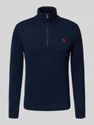 Polo Ralph Lauren Strickpullover mit gerippten Abschlüssen in Marine, ...