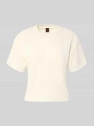 Stefanel Regular Fit Strickpullover aus Schurwoll-Mix in Offwhite, Grö...