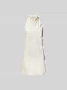 ROTATE Knielanges Kleid mit Neckholder in Weiss, Größe 40
