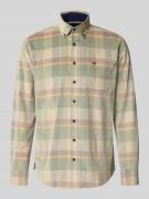 Fynch-Hatton Slim Fit Freizeithemd aus Cord in Gruen, Größe L