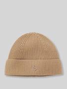 BOSS Beanie aus Woll-Kaschmir-Mix Modell 'LEAH' in Mittelbraun, Größe ...