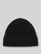 BOSS Beanie aus Woll-Kaschmir-Mix Modell 'LEAH' in Black, Größe 1