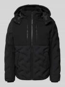 Tom Tailor Regular Fit Jacke mit abnehmbarer Kapuze in Black, Größe L