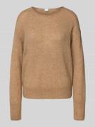Brax Strickpullover mit gerippten Abschlüssen Modell 'LISA' in Camel, ...