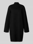 Jake*s Collection Strickkleid aus Viskose-Mix mit Stehkragen in Black,...