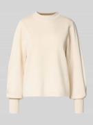 Jake*s Collection Strickpullover mit gerippten Abschlüssen in Ecru, Gr...