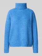 More & More Strickpullover mit Rollkragen in Ocean, Größe 34