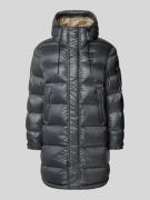 Blauer Usa Regular Fit Steppmantel mit Logo-Applikation Modell 'Aldric...