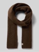 MSCH Copenhagen Schal mit Label-Detail Modell 'Hope' in Dunkelbraun Me...