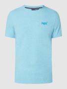 Superdry T-Shirt aus Bio-Baumwolle in Helltuerkis Melange, Größe M