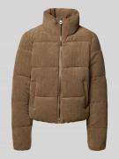 Only Boxy Fit Steppjacke aus Cord Modell 'NEWDOLLY' in Taupe, Größe L