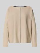 s.Oliver BLACK LABEL Comfort Fit Strickpullover mit anders farbiger Rü...