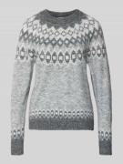 FREE/QUENT Strickpullover in Norweger-Optik Modell 'Novala' in Anthraz...