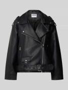 Noisy May Bikerjacke in Leder-Optik Modell 'PAULINA' in Black, Größe L