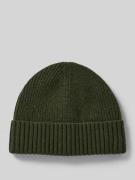 MCNEAL Beanie aus Wolle-Kaschmir-Mix in Dunkelgruen Melange, Größe 1
