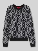 HUGO Regular Fit Strickpullover aus Viskose-Mix Modell 'SOUVAWN' in Bl...