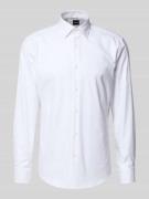BOSS Regular Fit Businesshemd aus Baumwoll-Mix Modell 'JOE' in Weiss, ...