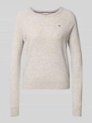 Tommy Hilfiger Regular Fit Strickpullover aus Woll-Kaschmir-Mix in Hel...