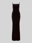 Lipsy Abendkleid mit Wasserfall-Ausschnitt in Black, Größe 36