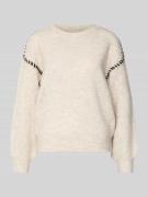 FREE/QUENT Strickpullover mit Rundhalsausschnitt Modell 'Kinlock' in B...