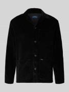 Polo Ralph Lauren Hemdjacke mit Reverskragen in Black, Größe L