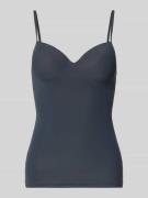 Hanro Unterhemd mit gepolsterten Cups Modell 'ALLURE' in Dunkelgrau, G...