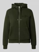 Gant Regular Fit Sweatjacke mit Zweiwege-Reißverschluss in Dunkelgruen...