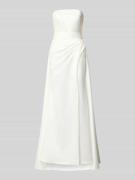 Luxuar Abendkleid im Off-Shoulder-Look mit Gehschlitz in Offwhite, Grö...