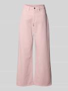 Gina Tricot Wide Leg Jeans mit 5-Pocket-Design in Hellrosa, Größe 34