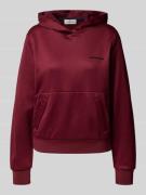 Calvin Klein Jeans Hoodie mit Kapuze in Bordeaux, Größe XS